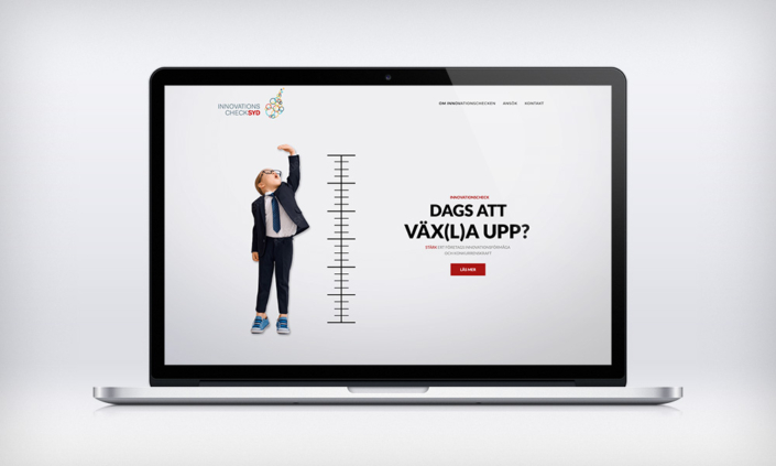 Hemsida för Innovationscheck Syd